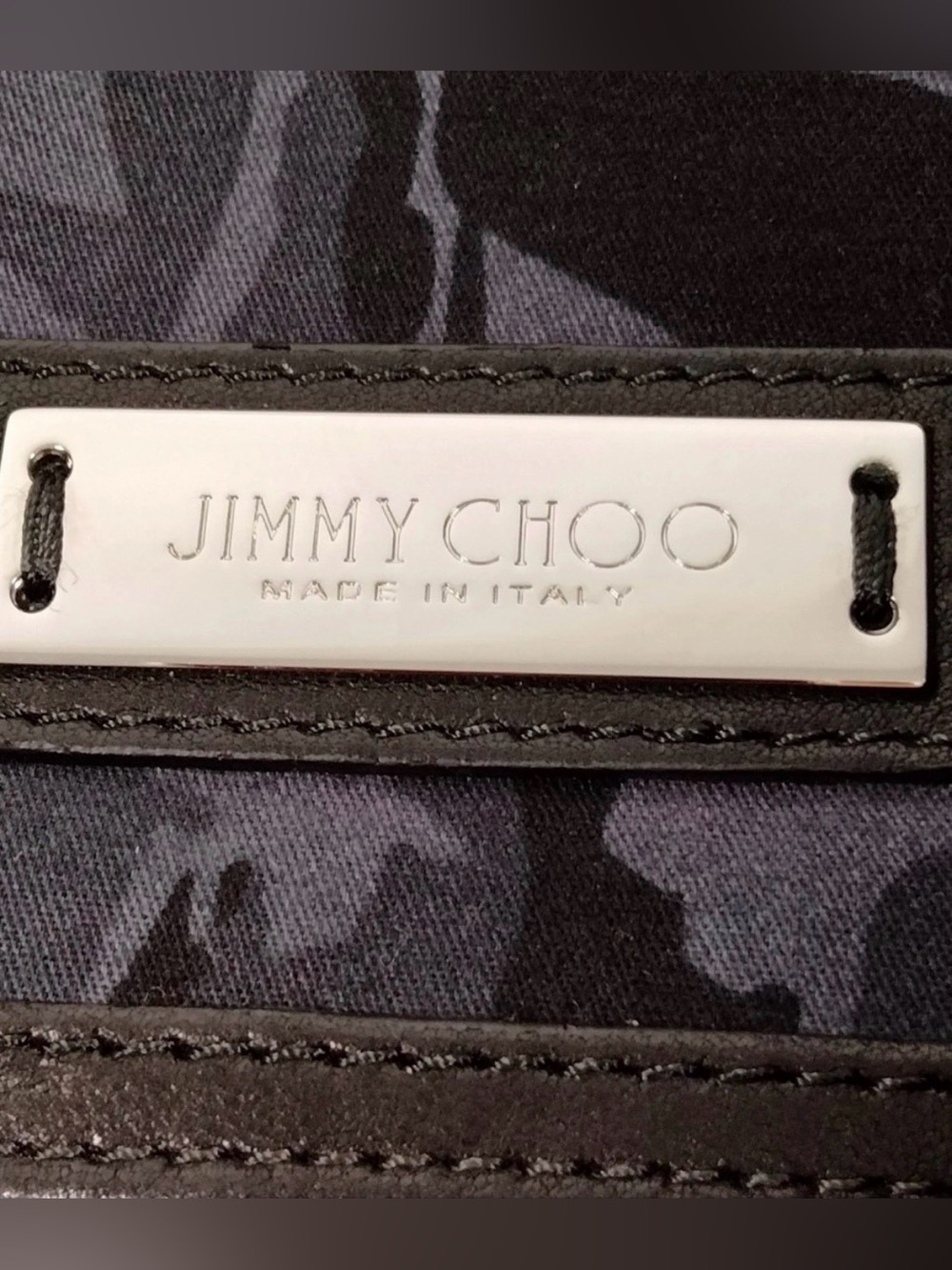 FINAL PRICE Jimmy Choo Black Star-Embossed Leather Backpack with Front Pockets - Picture 8 of 9
